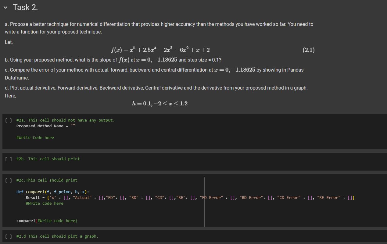 Task 2 . a . Propose a better technique for