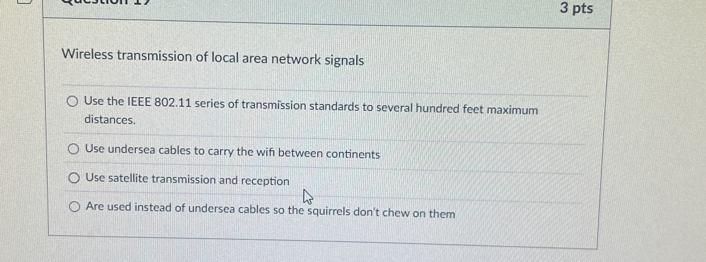 Wireless transmission of local area network