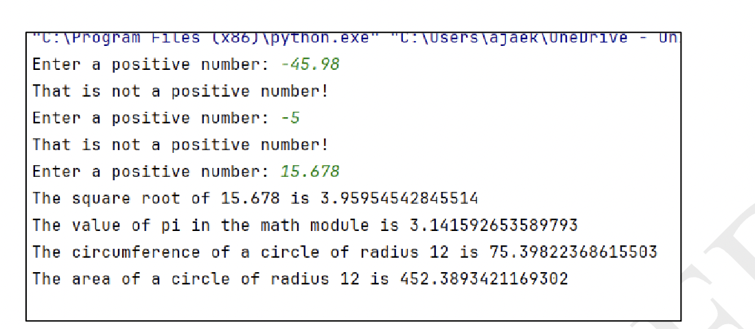 Write a program to do the following. i . Ask the