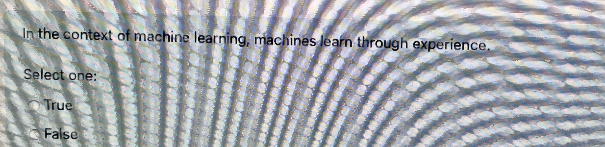 In the context of machine learning, machines