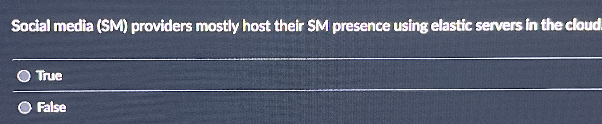 Social media ( SM ) providers mostly host their