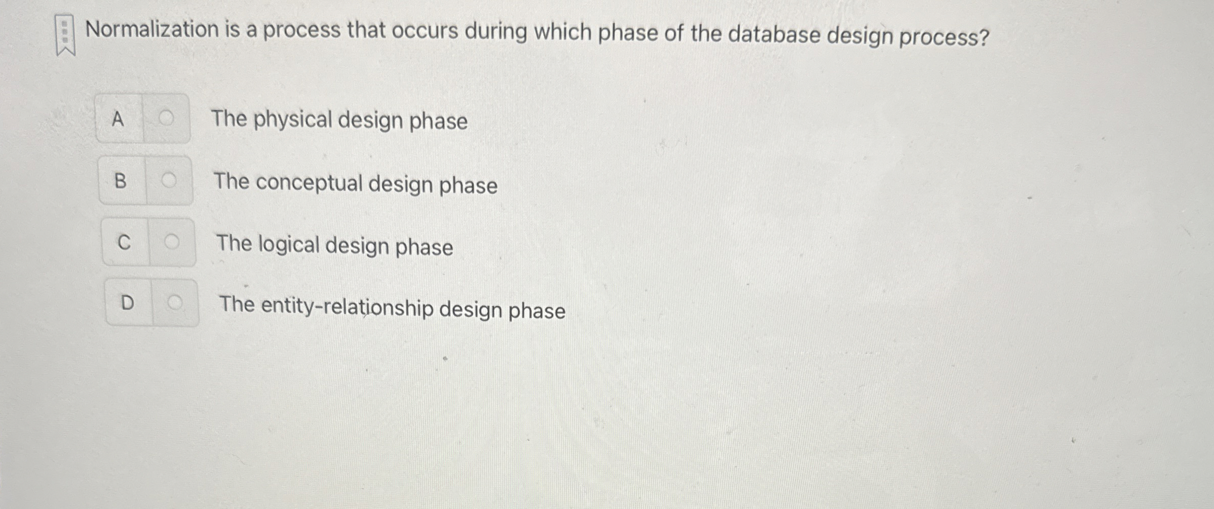 Normalization is a process that occurs during