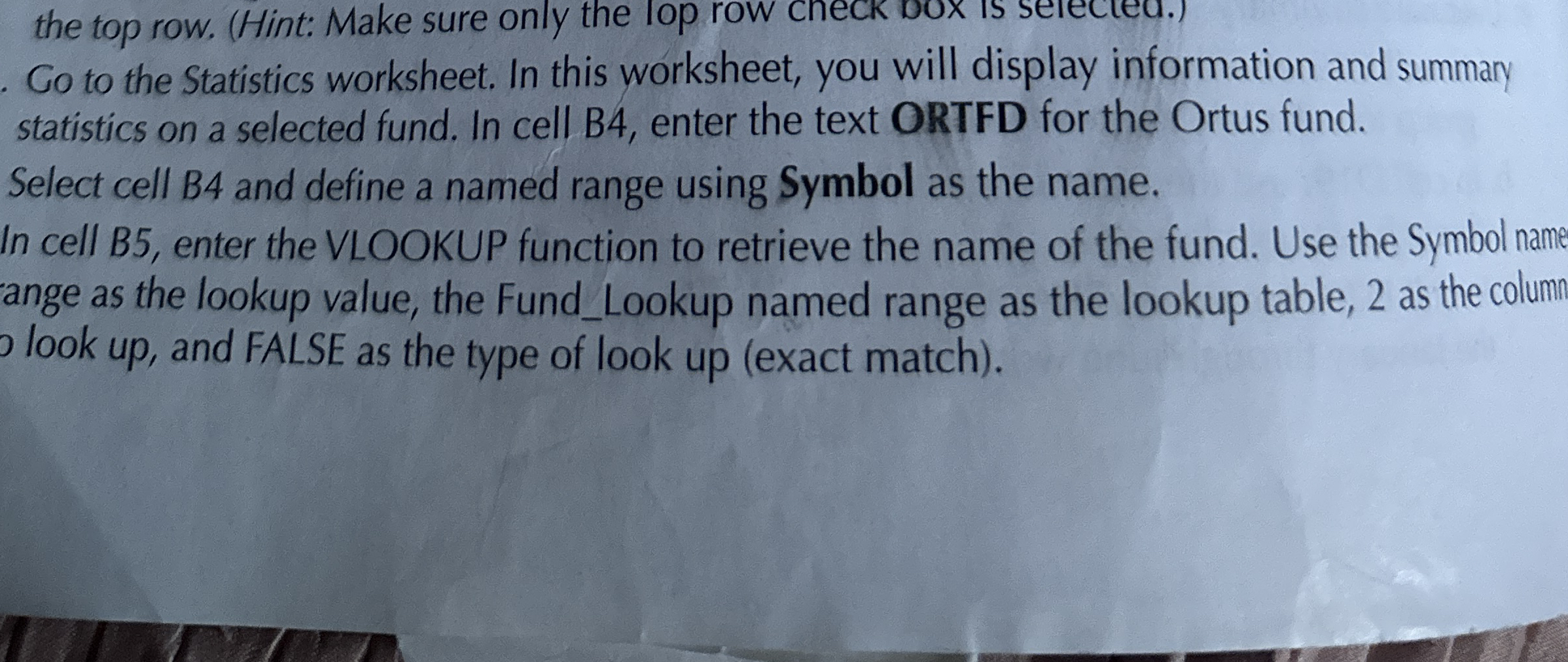 Co to the Statistics worksheet. In this