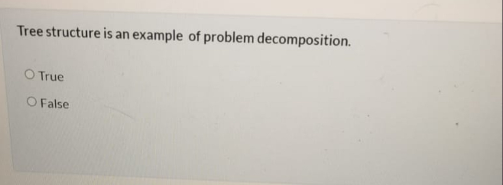 Tree structure is an example of problem