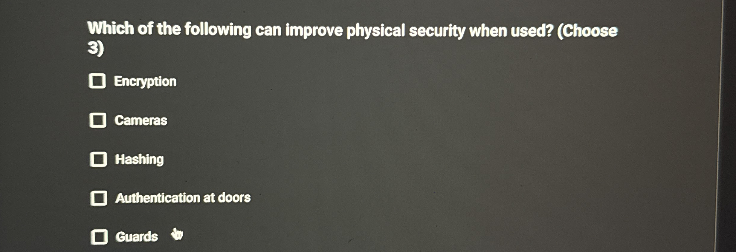 Which of the following can improve physical