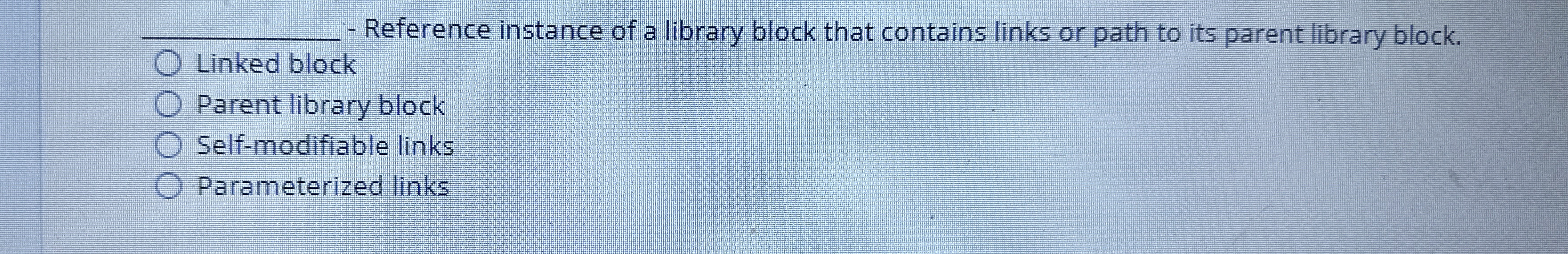 q , Reference instance of a library block that