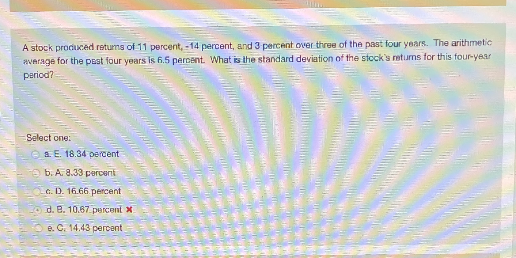 Please help me solve this problem! A stock