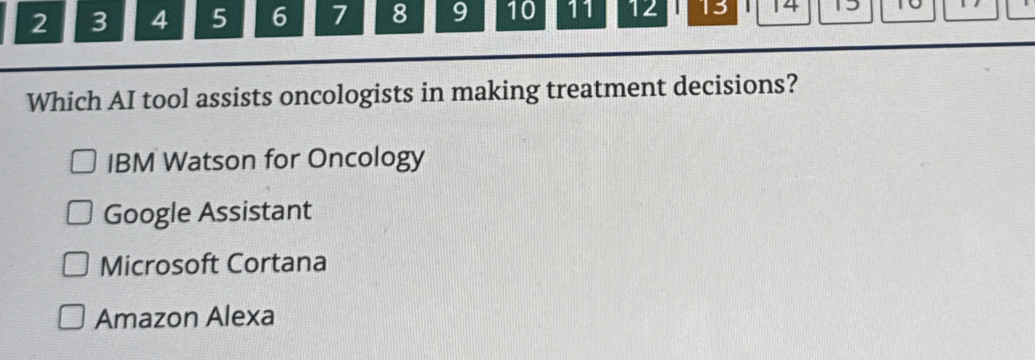 2 3 4 5 6 7 8 9 1 0 1 1 1 2 1 3 1 4 1 0 Which AI