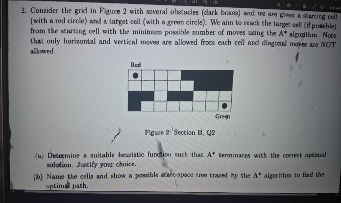 Consider the grid in Figure 2 with several