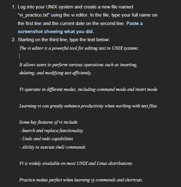 Log into your UNDX system and create a new file