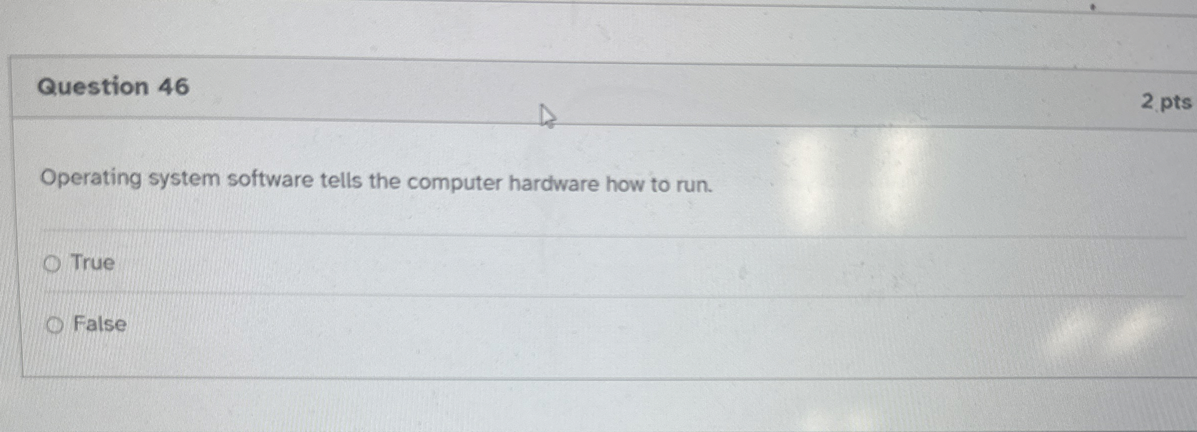 Question 4 6 Operating system software tells the