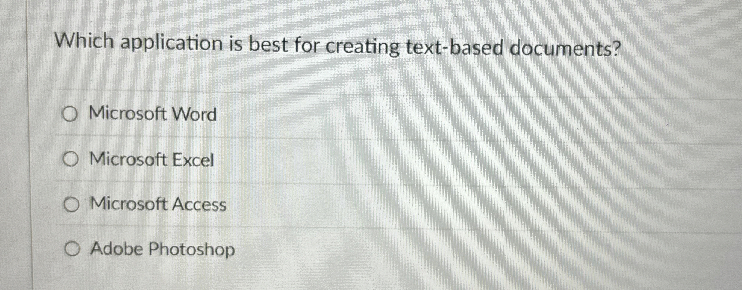 Which application is best for creating text -