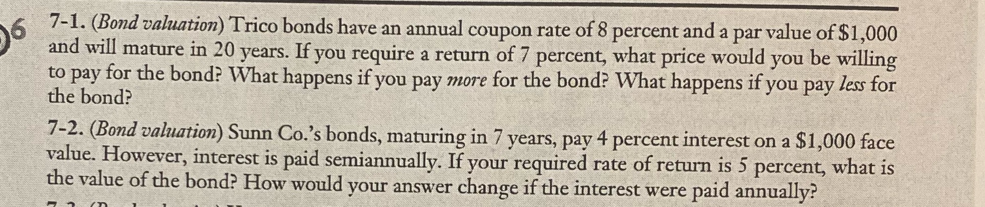 Could you solve these problem without an excel