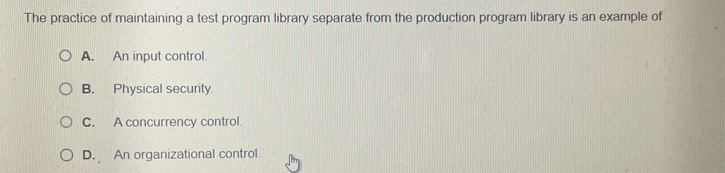 The practice of maintaining a test program