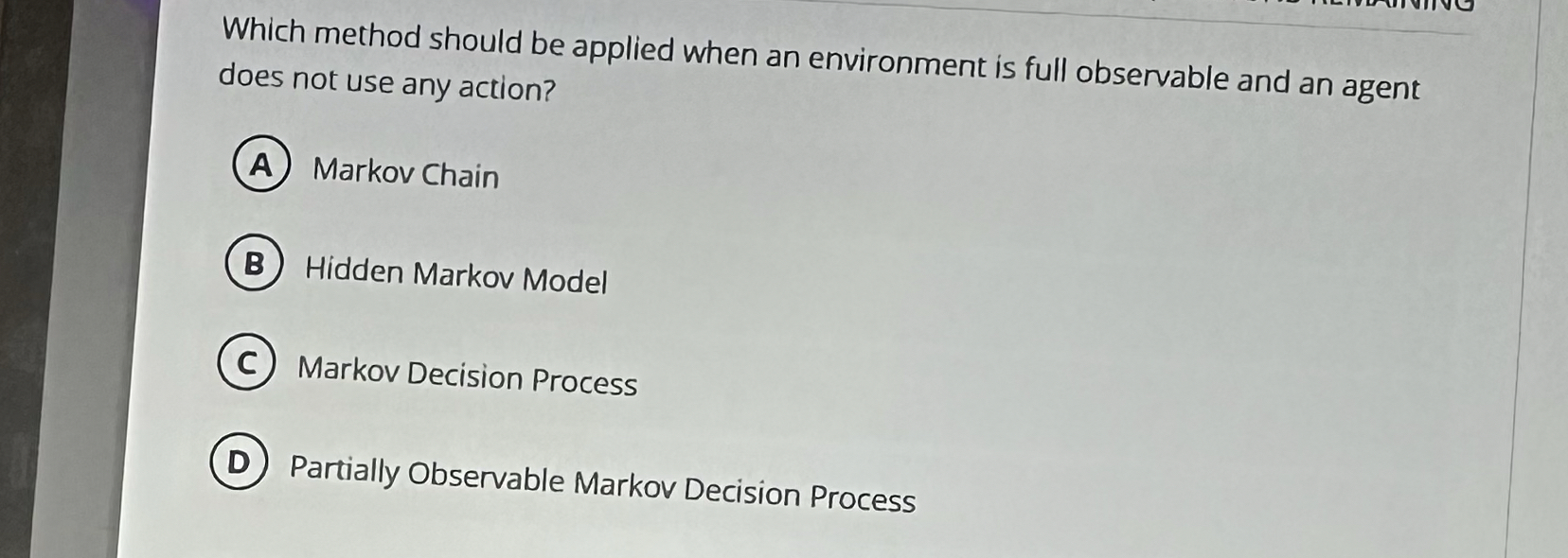 Which method should be applied when an