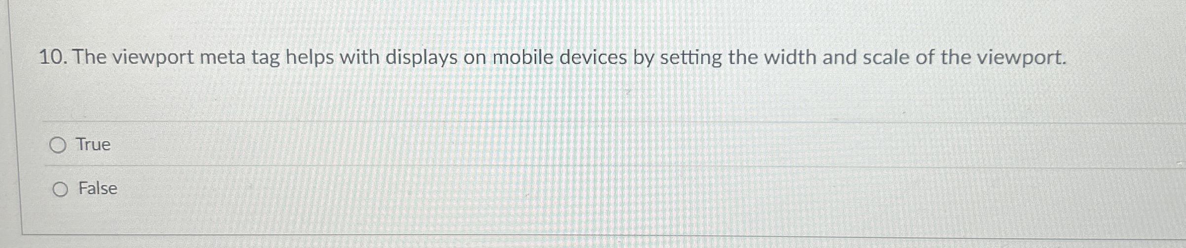 The viewport meta tag helps with displays on