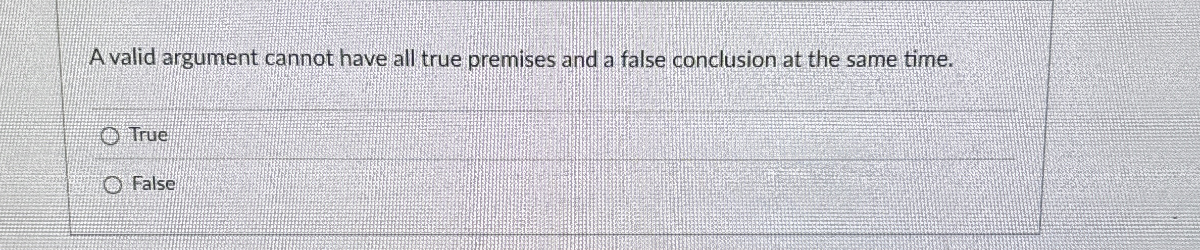 A valid argument cannot have all true premises