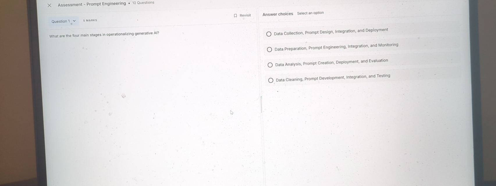 Assessment - Prompt Engineering 1 0 Questions 5