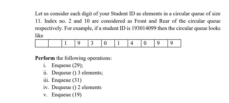 Let us consider each digit of your Student ID as