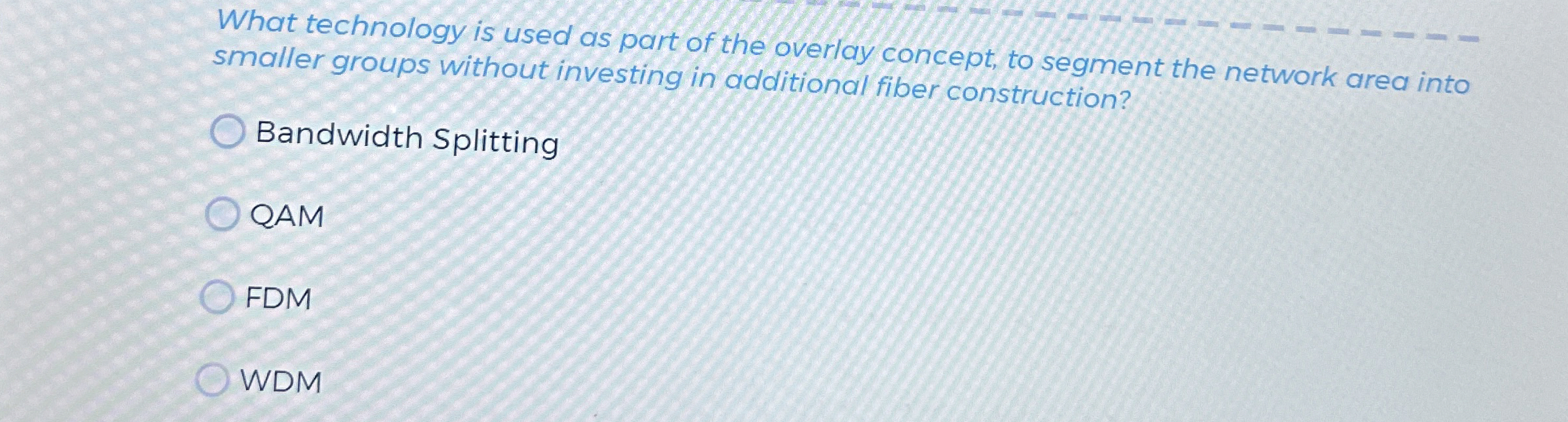 What technology is used as part of the overlay