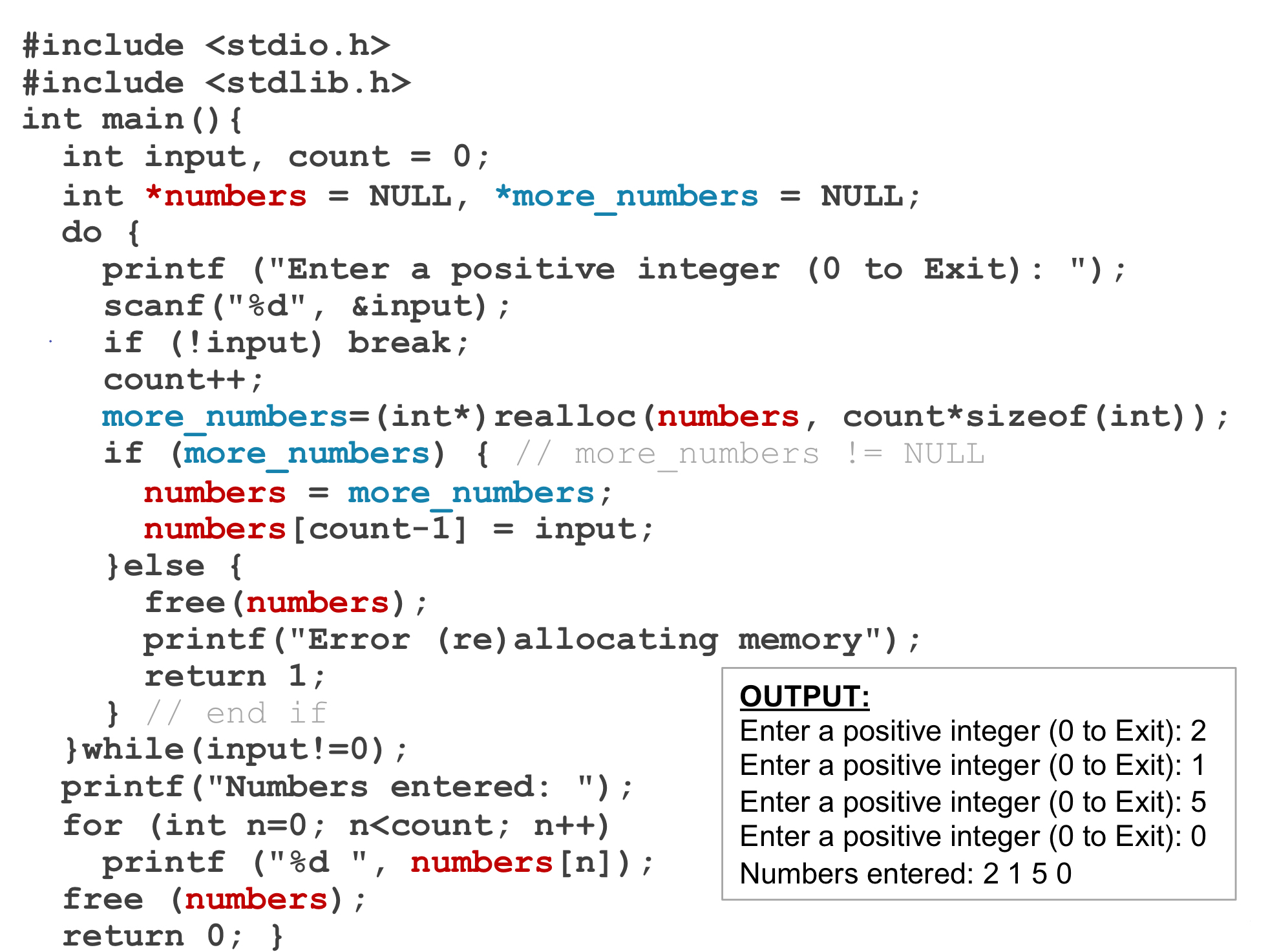 Trace this code with drawings to understand
