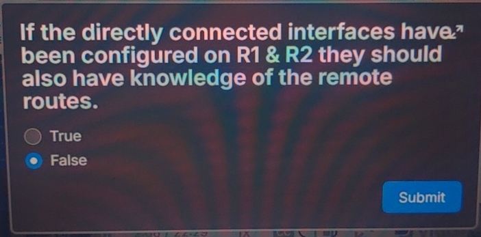 If the directly connected interfaces have, been