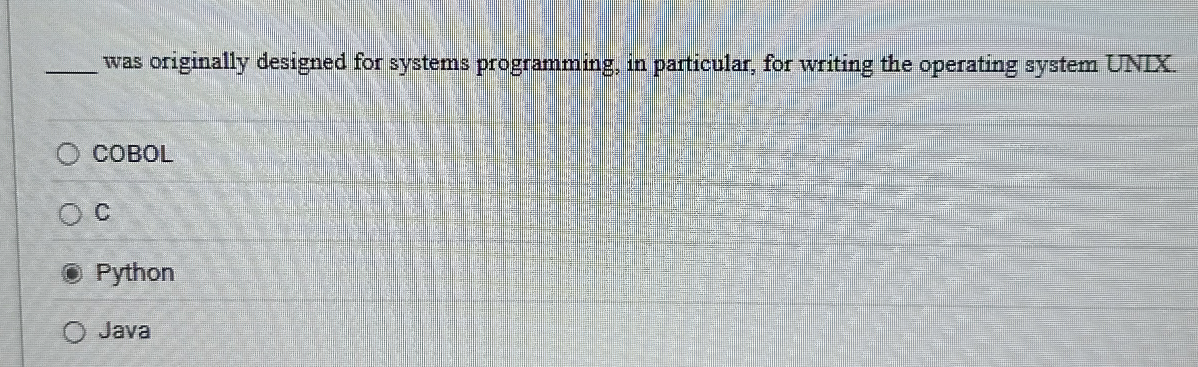 q , was originally designed for systems