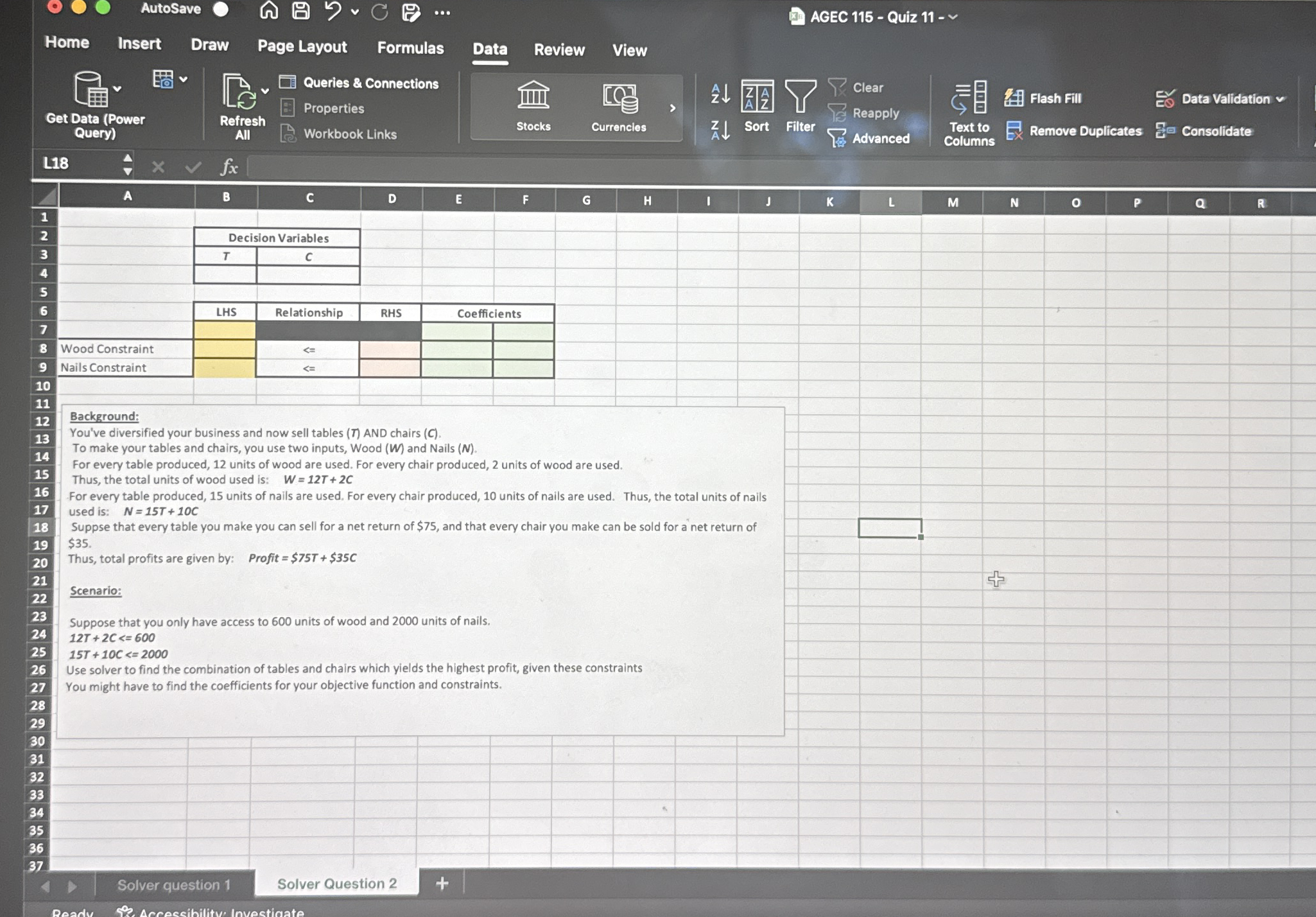 Please help me solve this one as well in excel