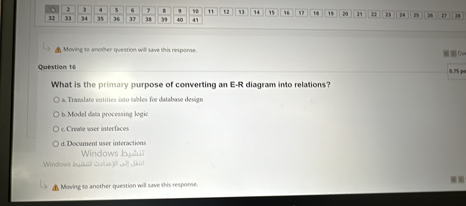What is the primary purpose of converting an E -