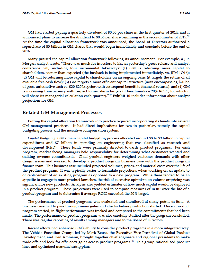 GM'B Capital Allocation Framework 2184136 GM had