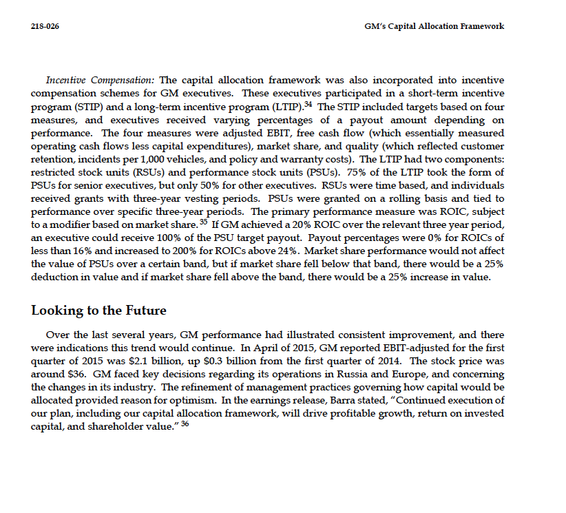 GM'B Capital Allocation Framework 2184136 GM had
