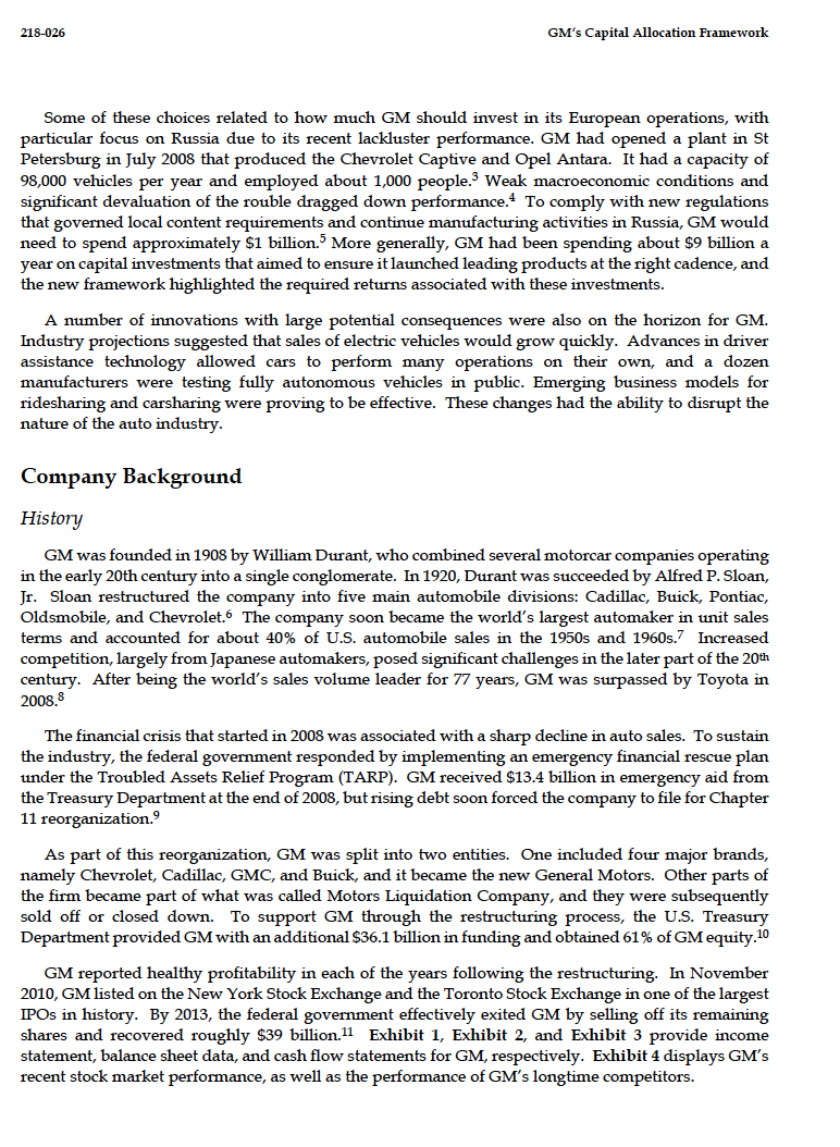 GM'B Capital Allocation Framework 2184136 GM had