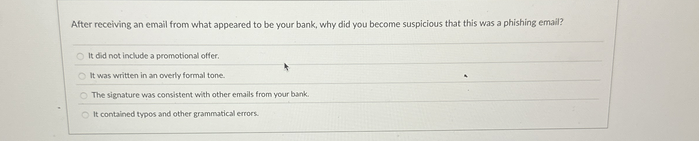 After receiving an email from what appeared to be