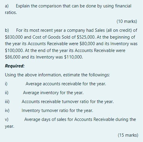 Question 1 Please help me with this question a)