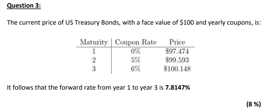 true or false and why? Question 3: The current