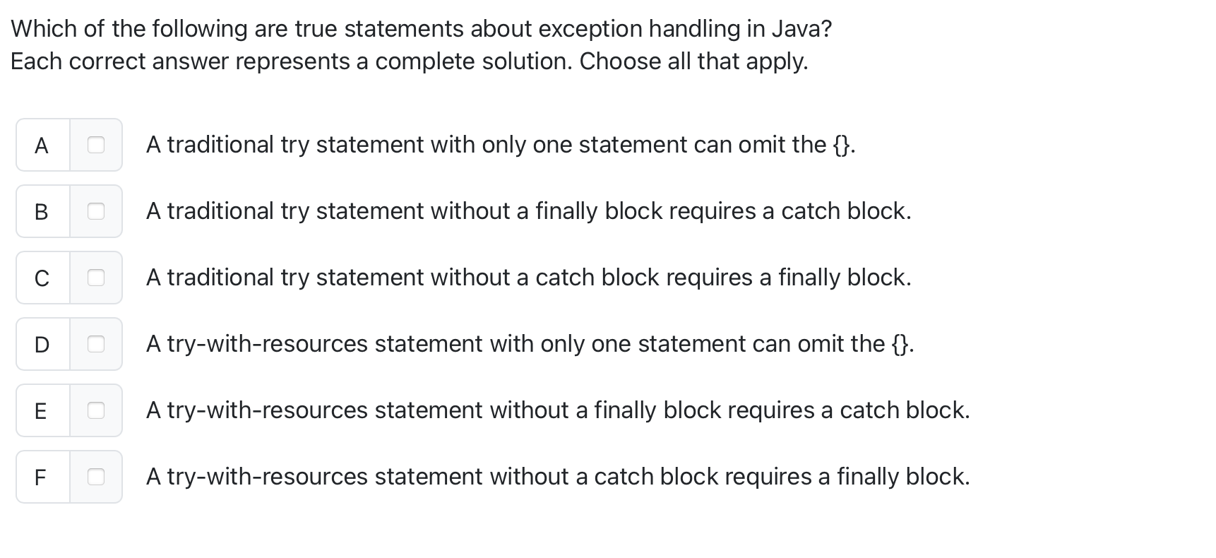 Which of the following are true statements about