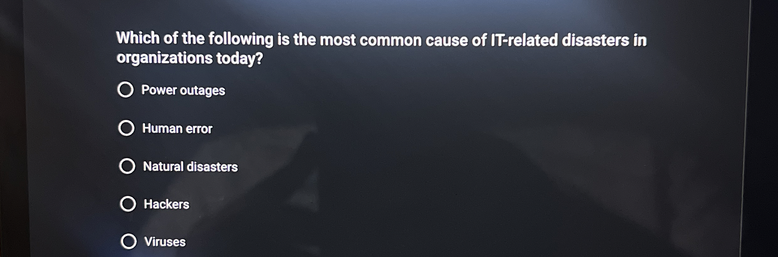 Which of the following is the most common cause