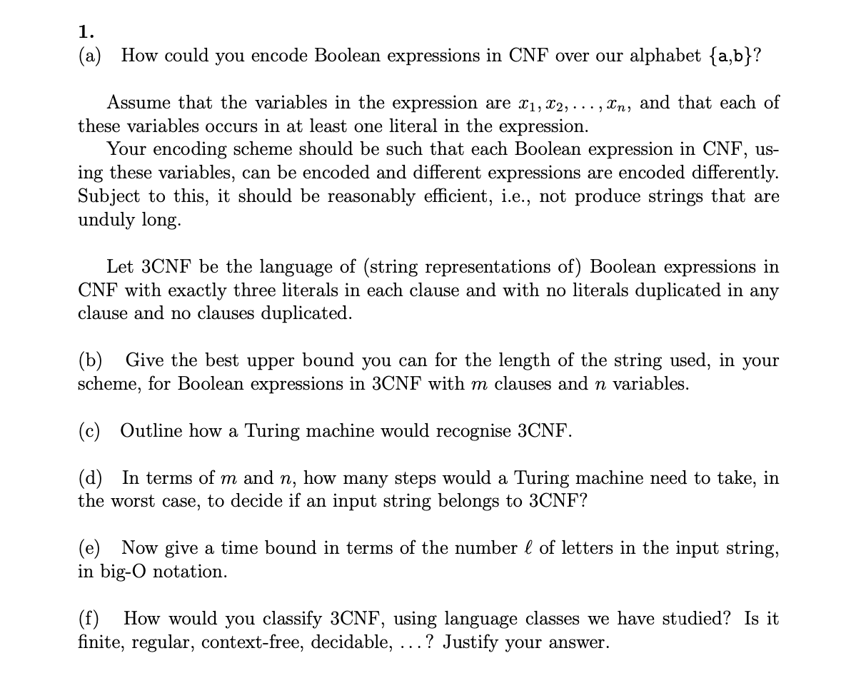 ( a ) How could you encode Boolean expressions in
