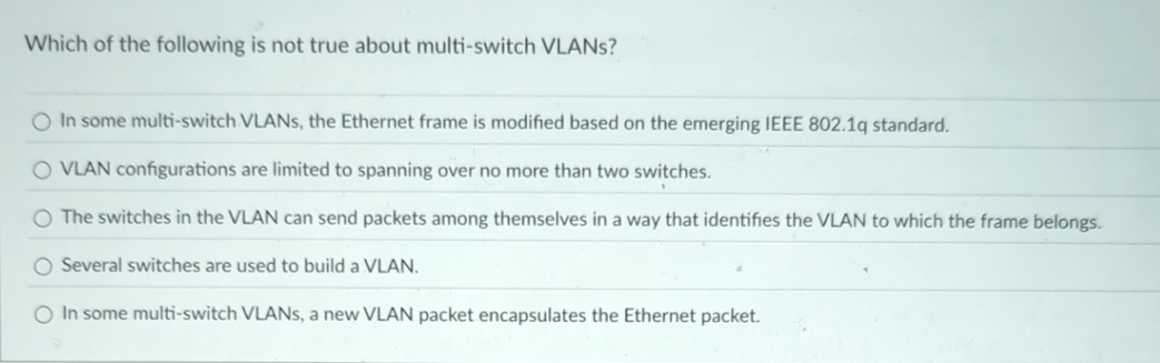 Which of the following is not true about multi -