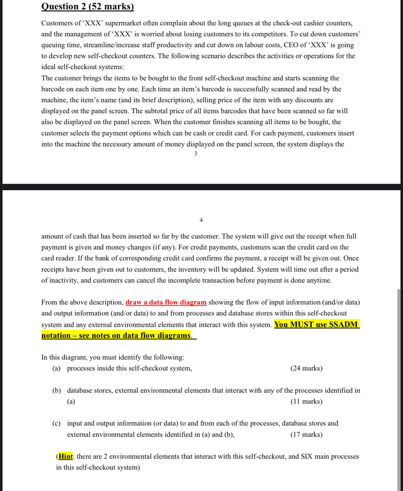 the assignment that i have posted Question 2 ( 5