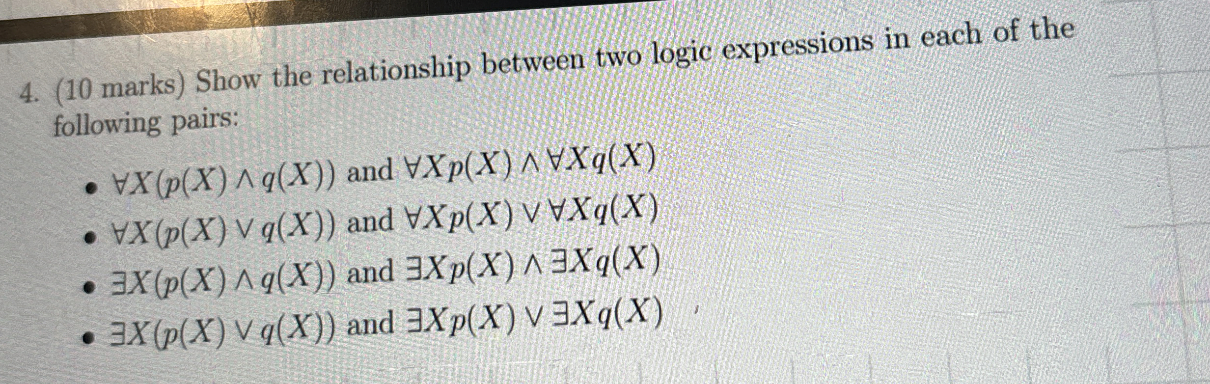 ( 1 0 marks ) * * * * SEE LAST SENTENCE * * * * *