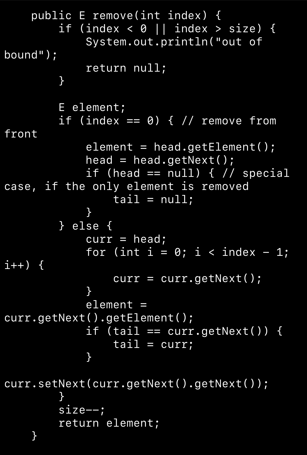 What is the time complexity of this method with