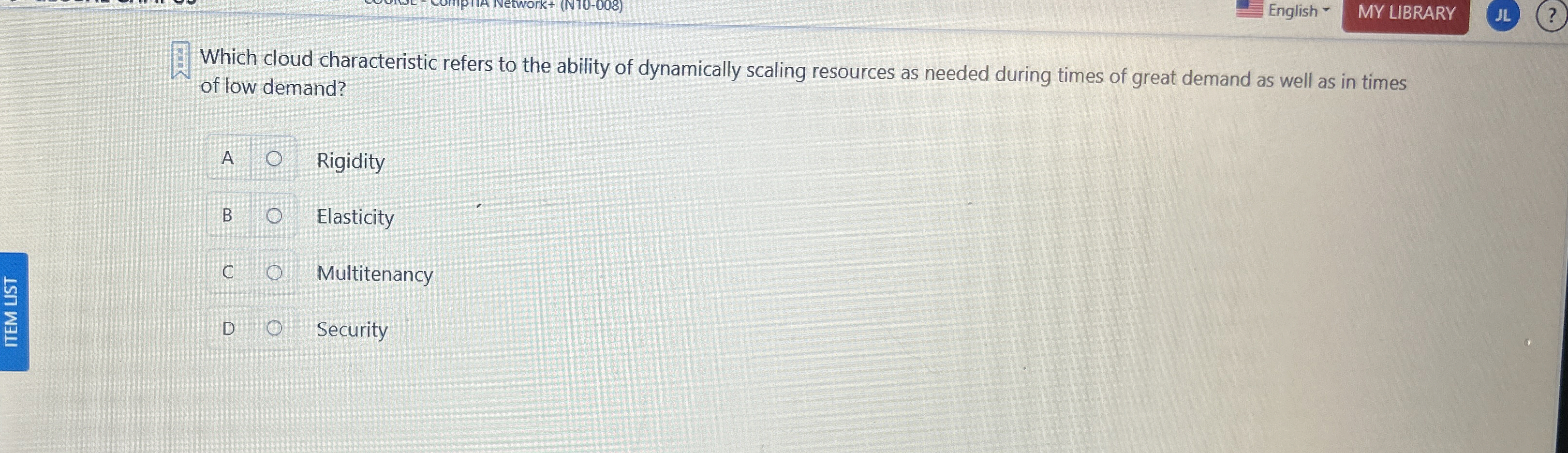 Which cloud characteristic refers to the ability