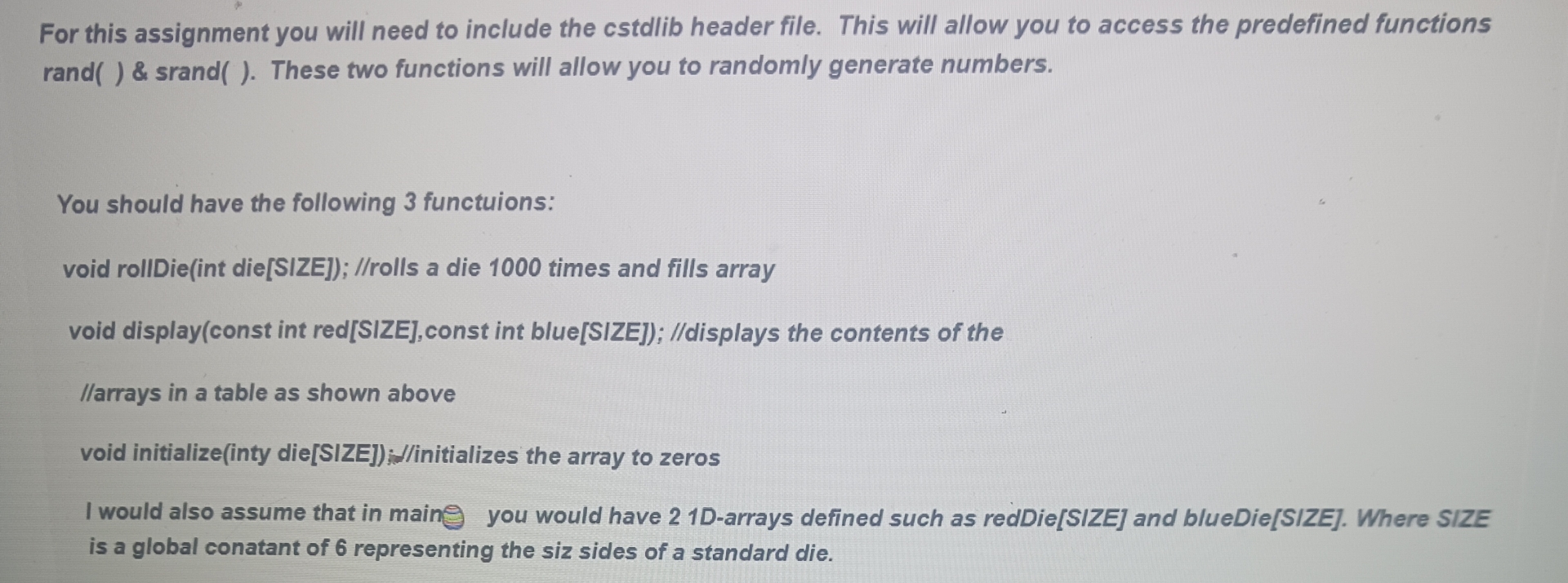 Roll two dice one red and one blue 1 0 0 0 times