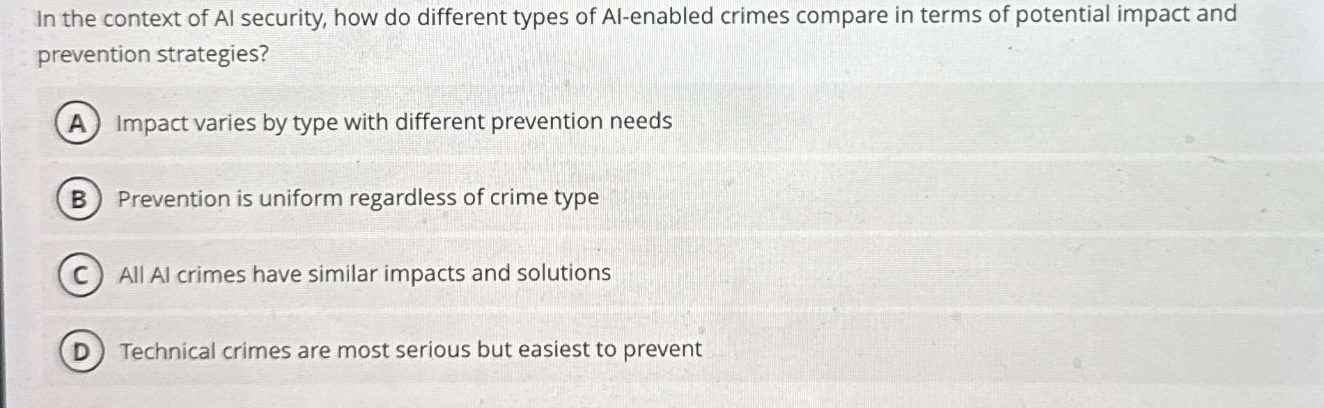 In the context of Al security, how do different
