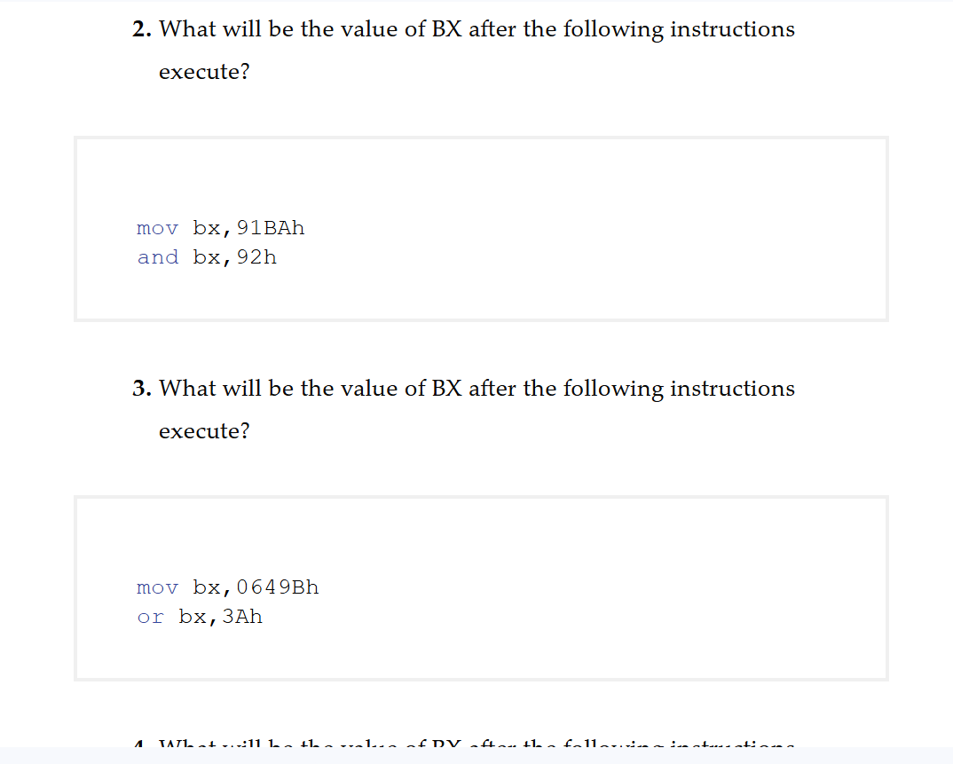 2 . What will be the value of \ ( B X \ ) after