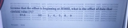 Assume that the offset is beginning at 3 E 0 0 H