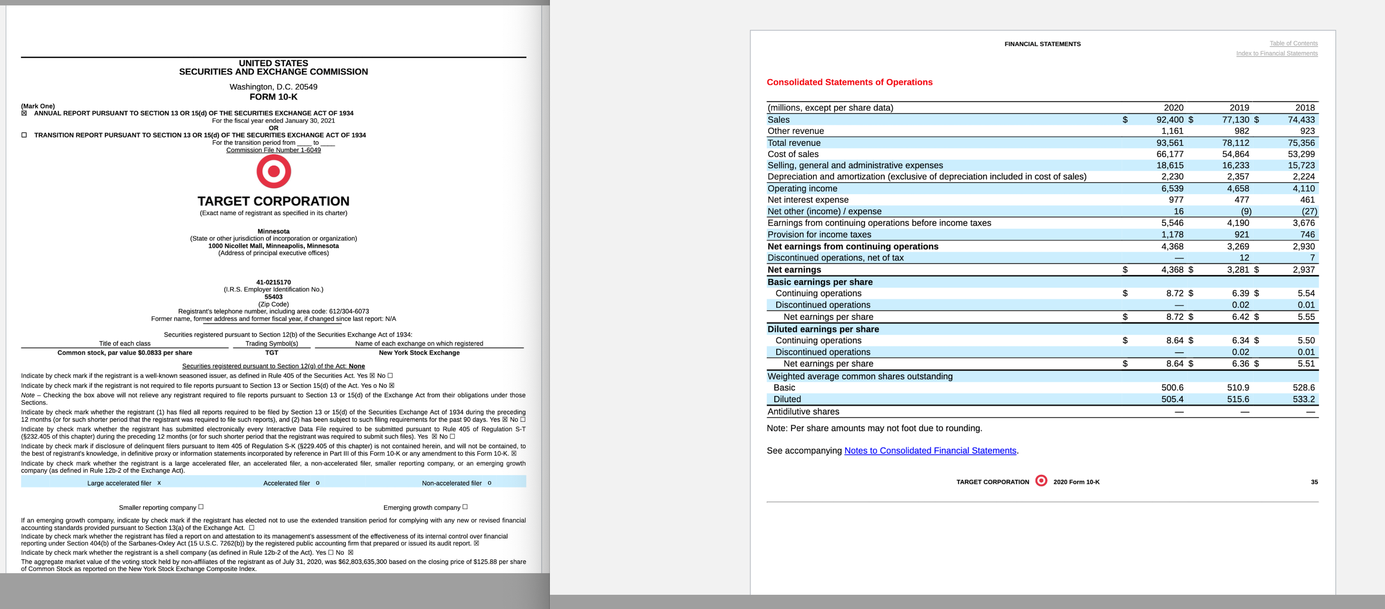 Using the excel template, Calculate various
