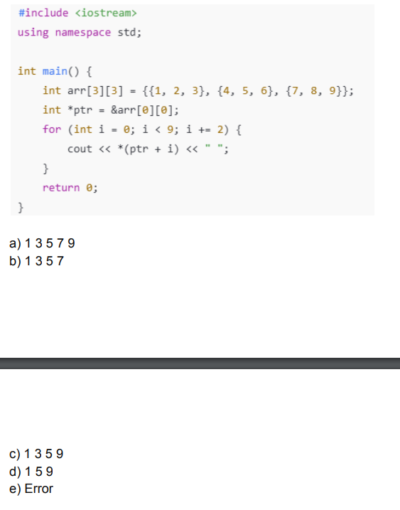 ` ` ` #include using namespace std; int main ( )