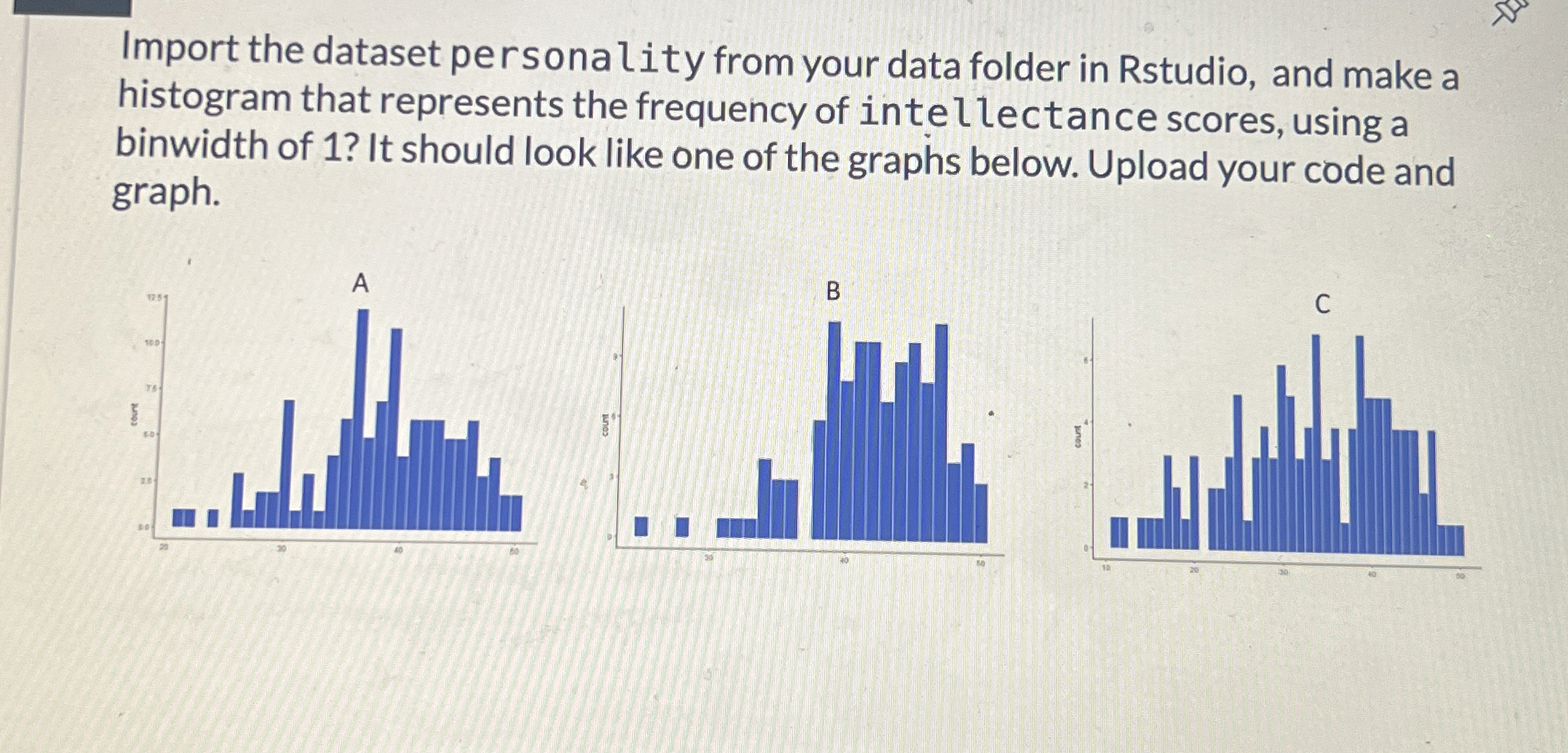 Import the dataset personality from your data
